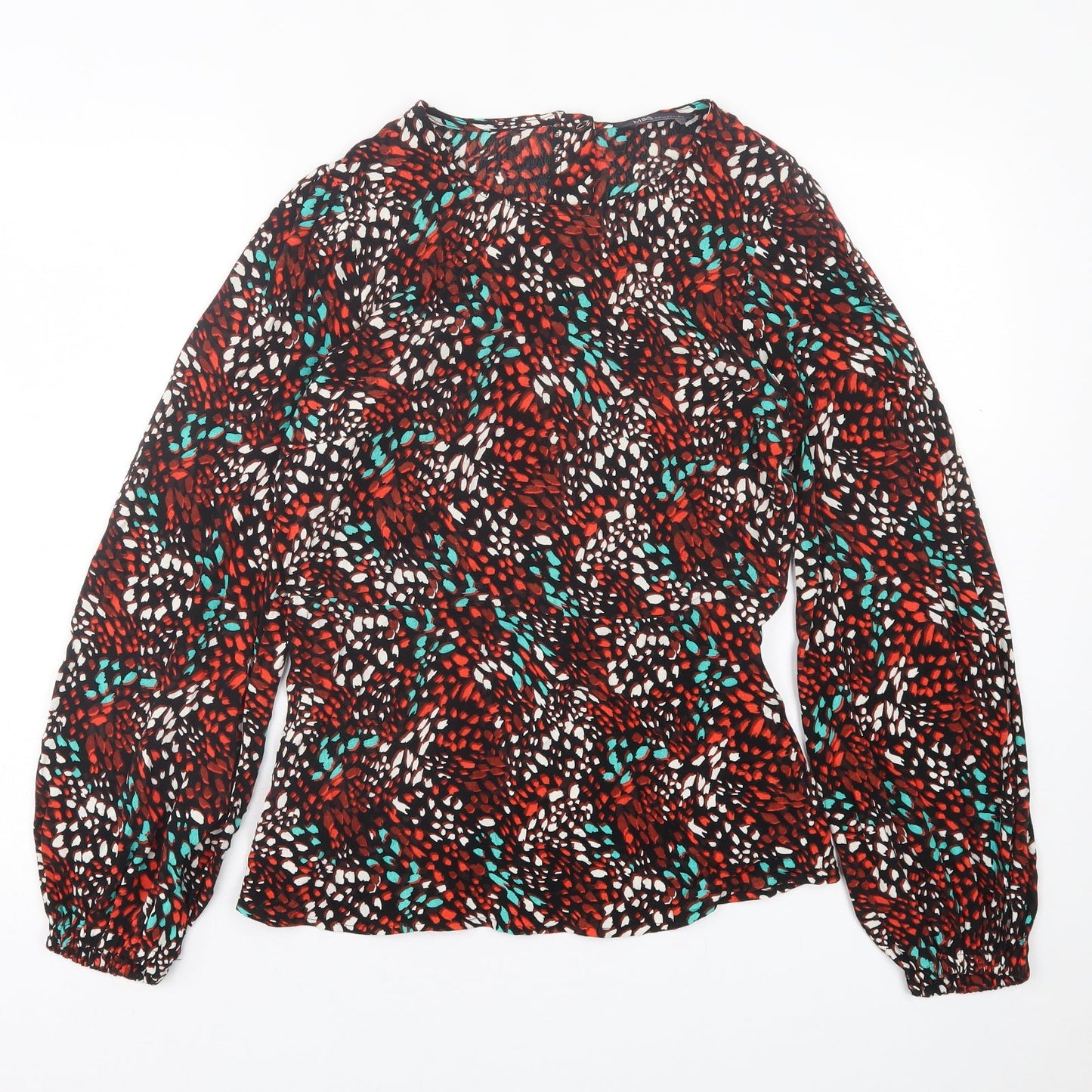 Womens UK Size 10 Marks and Spencer Red Basic Blouse