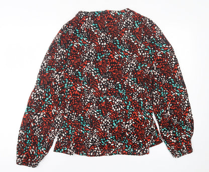 Womens UK Size 10 Marks and Spencer Red Basic Blouse