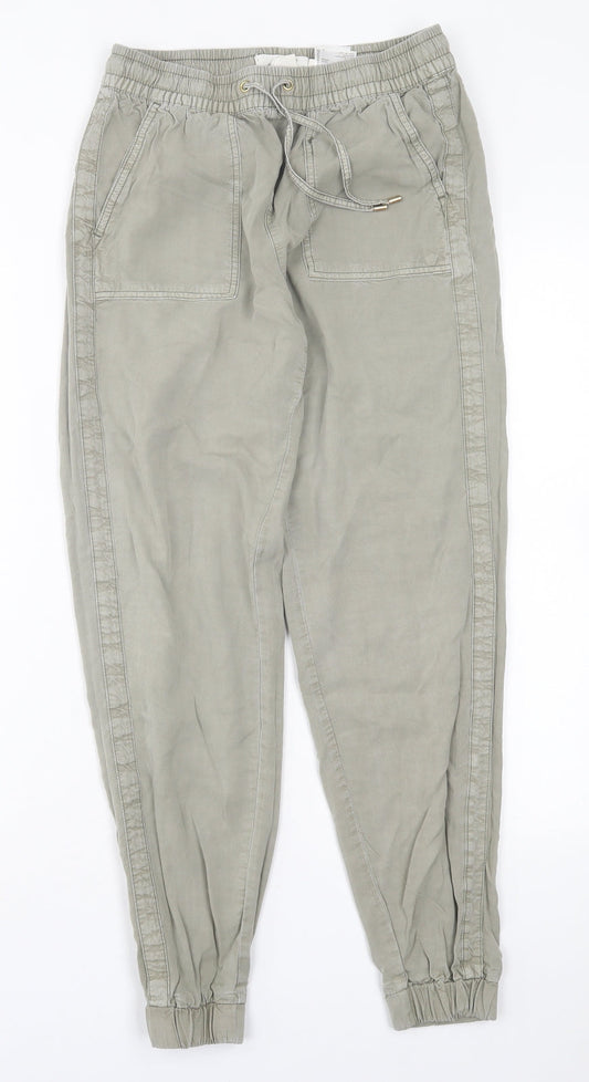 Womens UK Size 6 H&M Regular Fit  Green Trousers