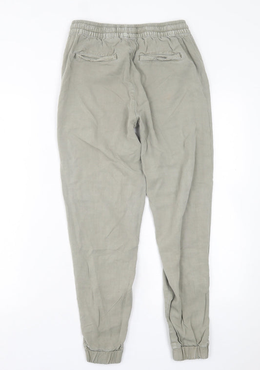 Womens UK Size 6 H&M Regular Fit  Green Trousers