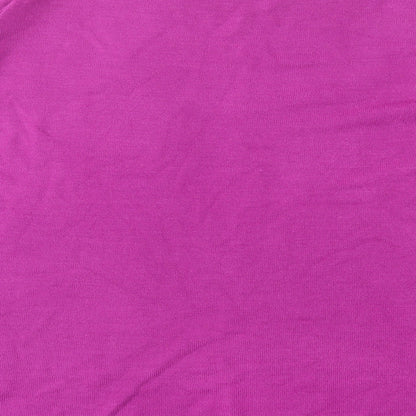 BHS Womens Purple Crew Neck  Acrylic Pullover Jumper Size 12