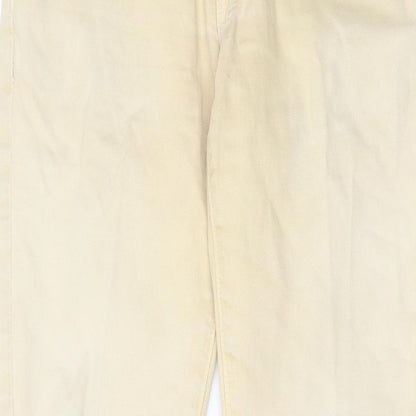 Womens UK Size 30 American Eagle Outfitters Regular Fit Straight Beige Jeans