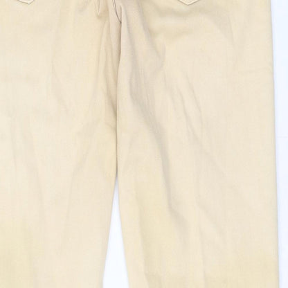 Womens UK Size 30 American Eagle Outfitters Regular Fit Straight Beige Jeans