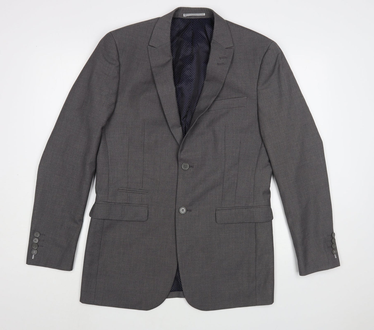 Skopes Mens Grey  Polyester Jacket Blazer Size 36