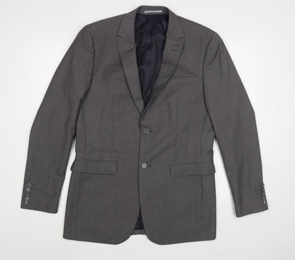 Skopes Mens Grey  Polyester Jacket Blazer Size 36