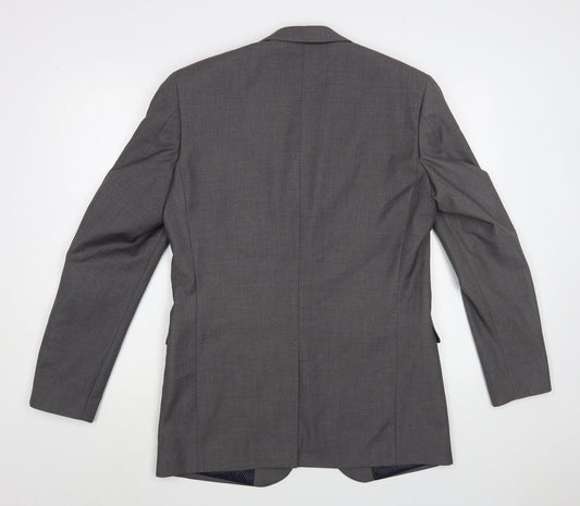 Skopes Mens Grey  Polyester Jacket Blazer Size 36