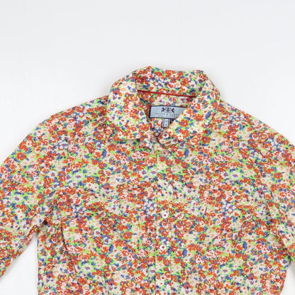 Womens UK Size 8 Hawes & Curtis Multicoloured Basic Button-Up