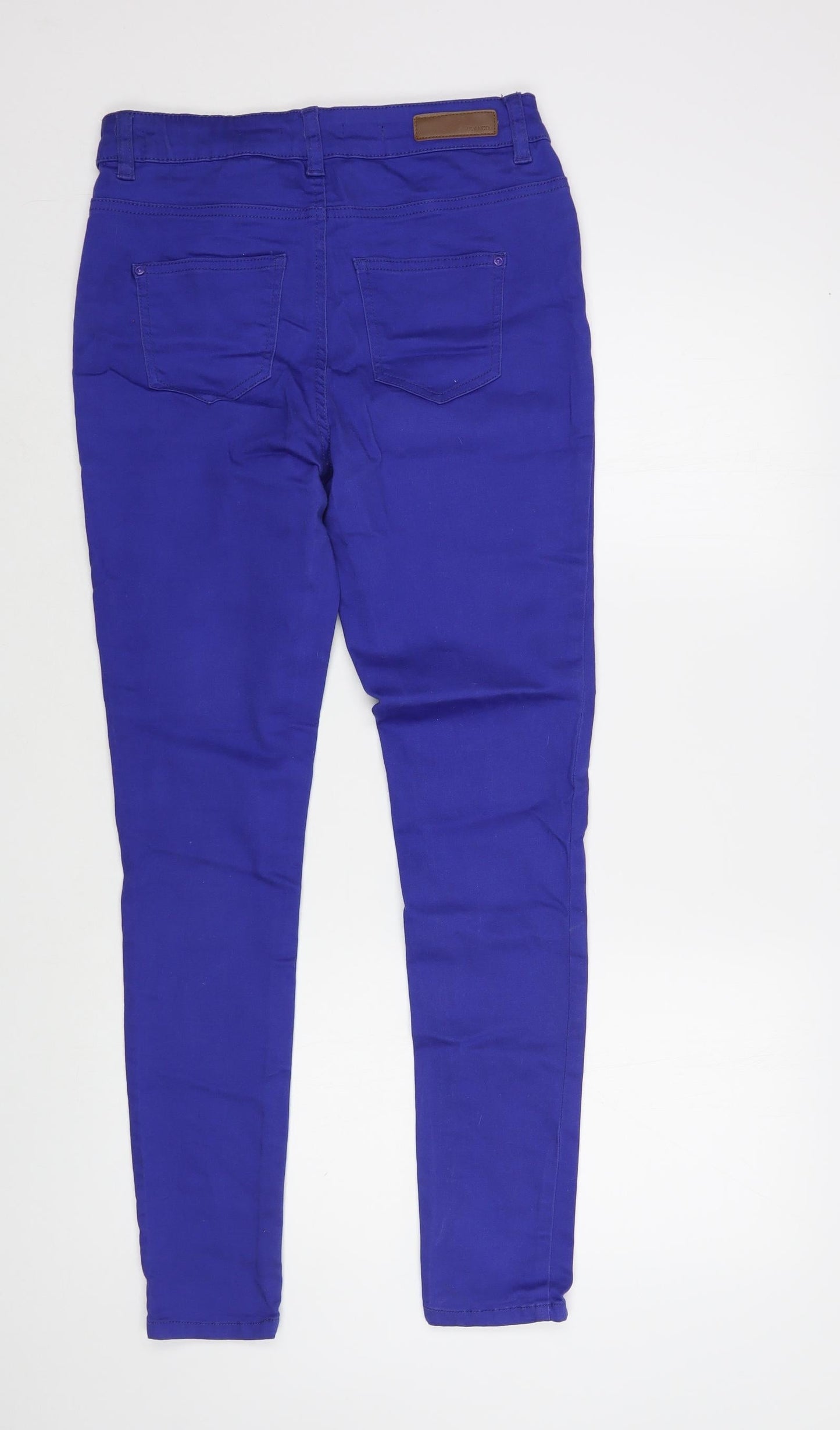 Blanco Womens Blue  Cotton Skinny Jeans Size 10 L30 in Regular Button