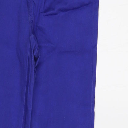 Blanco Womens Blue  Cotton Skinny Jeans Size 10 L30 in Regular Button