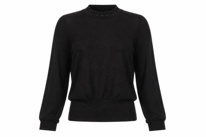Womens UK Size M Oasis Black Basic Blouse