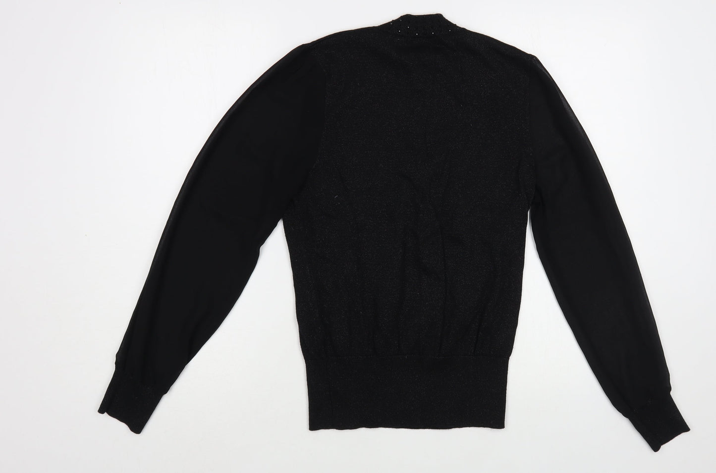 Womens UK Size M Oasis Black Basic Blouse