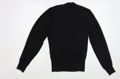 Womens UK Size M Oasis Black Basic Blouse