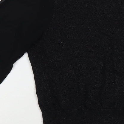 Womens UK Size M Oasis Black Basic Blouse