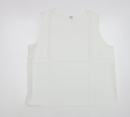 Womens UK Size 18 Preworn White Basic Tank