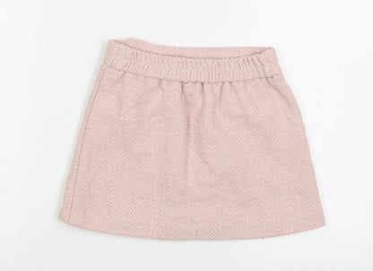 Dunnes Stores Girls Pink  Polyester Mini Skirt Size 5-6 Years  Regular
