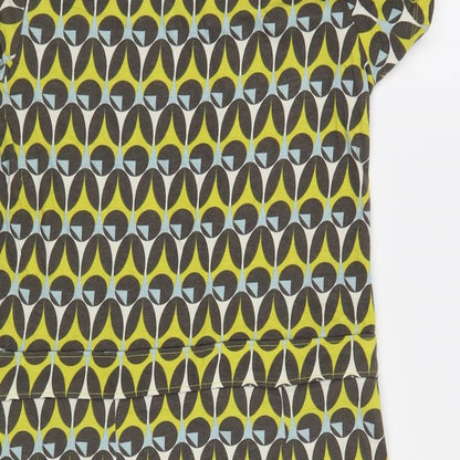 Mudd & Water Womens Multicoloured Geometric Cotton T-Shirt Dress  Size 10  Boat Neck Pullover