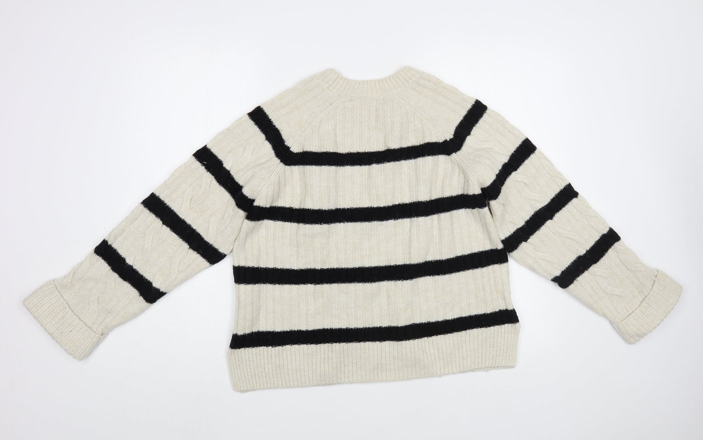 Womens UK Size XS NEXT Beige Pullover Jumper