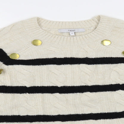 Womens UK Size XS NEXT Beige Pullover Jumper