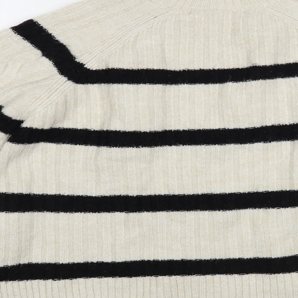 Womens UK Size XS NEXT Beige Pullover Jumper