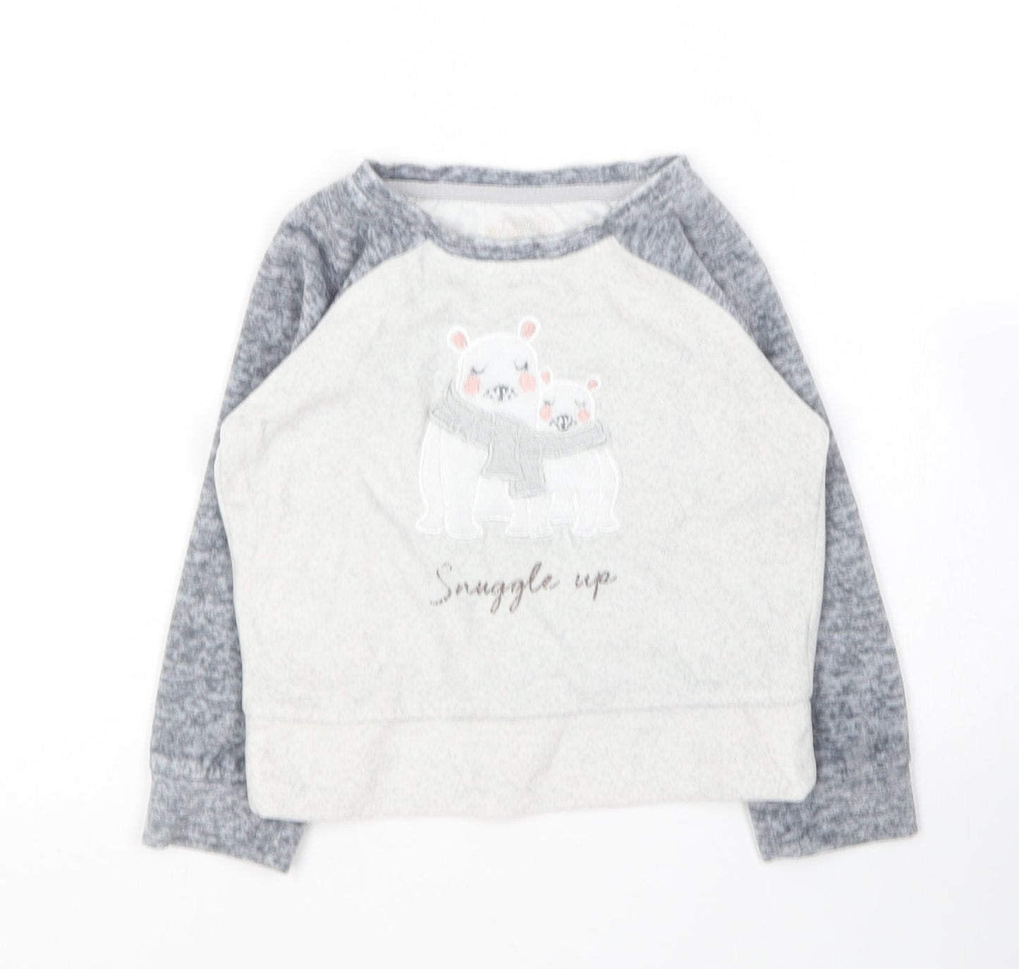 Nutmeg Baby Grey Solid Polyester Cami Pyjama Top Size 18-24 Months