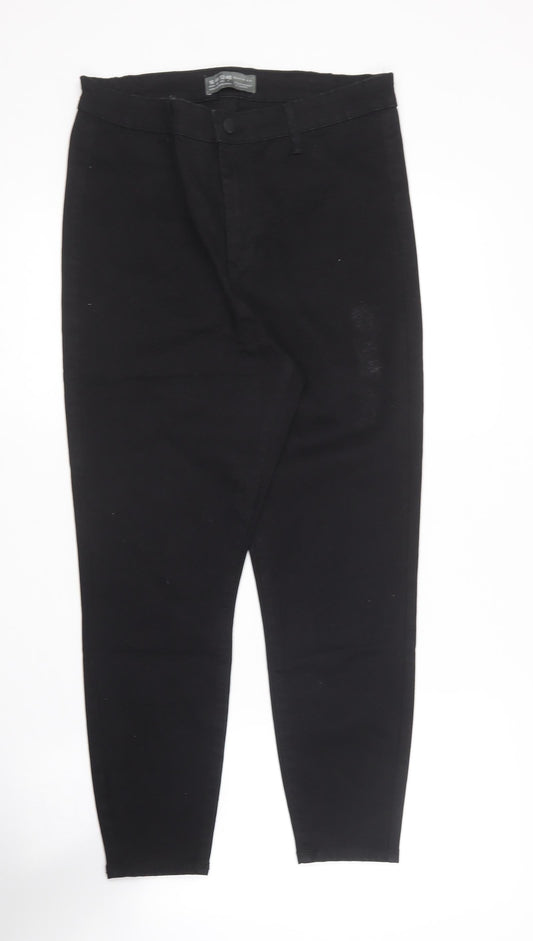 Denim Co  Womens Black  Cotton Jegging Trousers Size 16 L22 in Regular