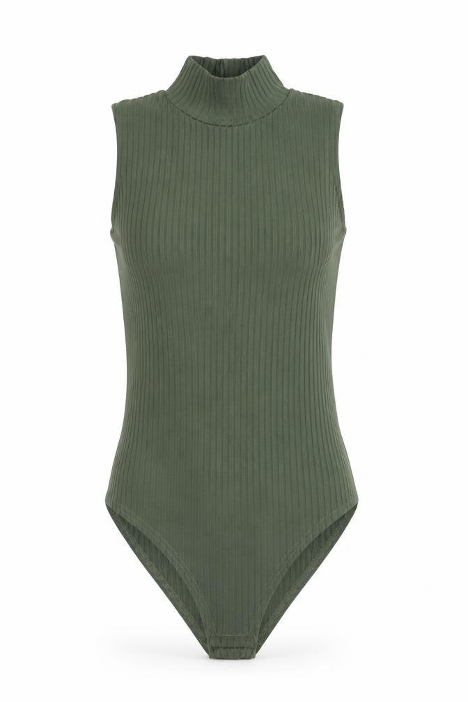 Womens UK Size 8 Parisian Collection One-Piece Green Bodysuit