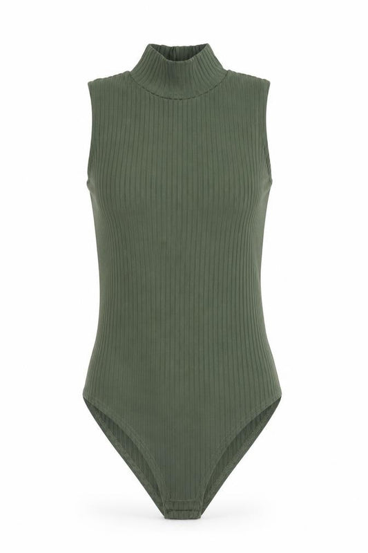 Womens UK Size 8 Parisian Collection One-Piece Green Bodysuit
