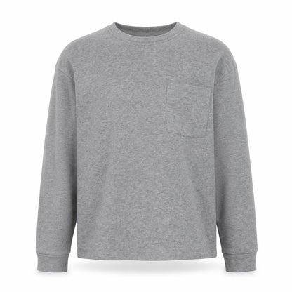 Toky Life Mens Grey Round Neck  Cotton Pullover Jumper Size M