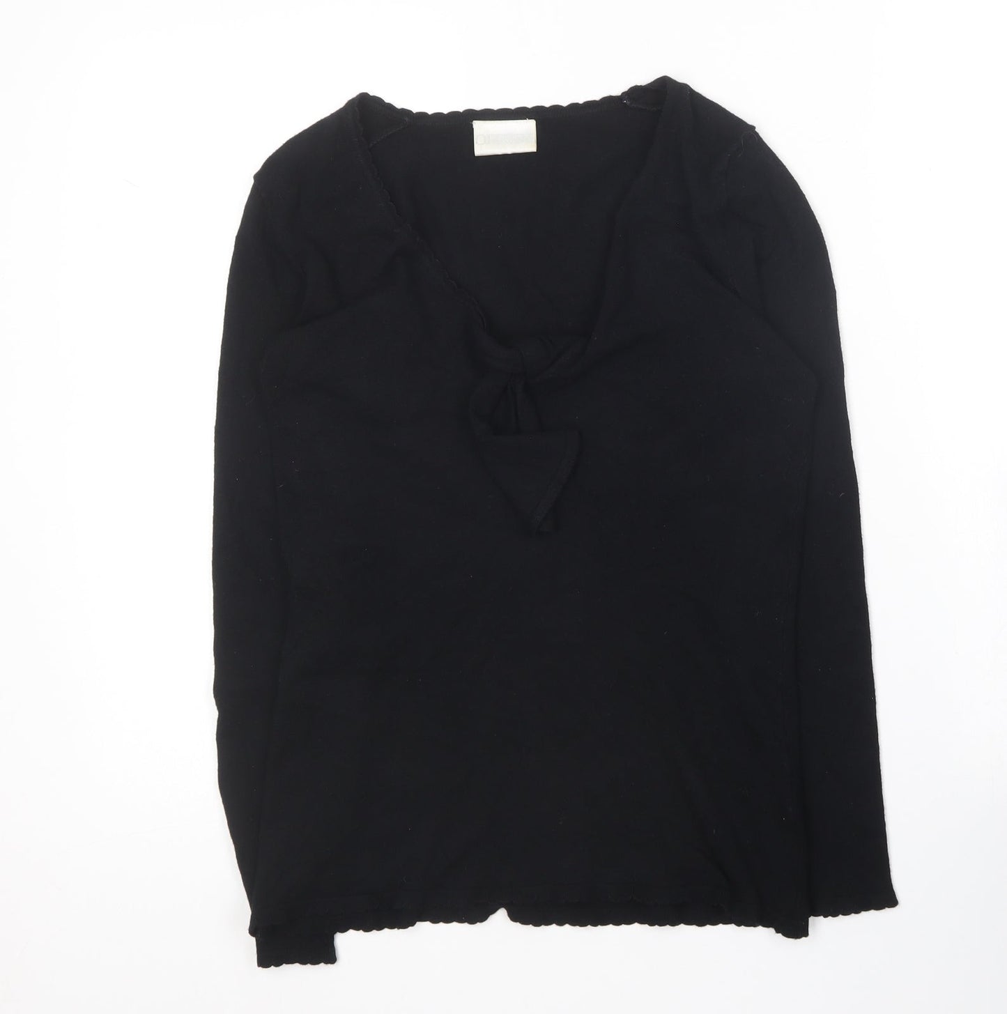 Womens UK Size S Off Shoot Black Pullover Jumper