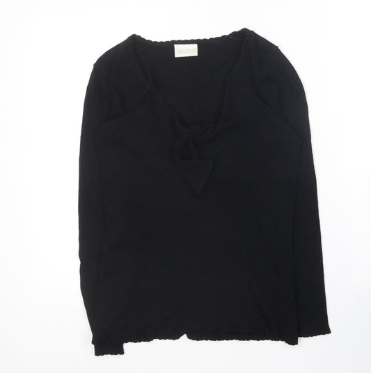 Womens UK Size S Off Shoot Black Pullover Jumper