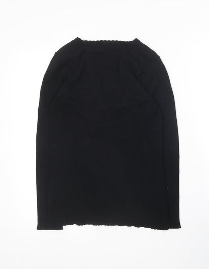 Womens UK Size S Off Shoot Black Pullover Jumper