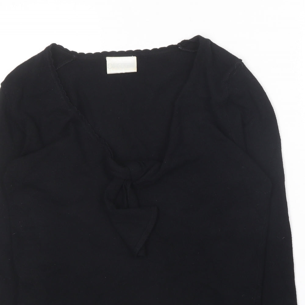Womens UK Size S Off Shoot Black Pullover Jumper