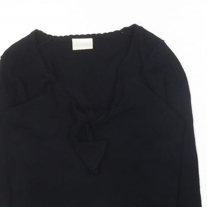 Womens UK Size S Off Shoot Black Pullover Jumper