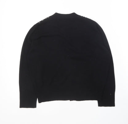 Womens UK Size 10 Select Black Cardigan Jumper