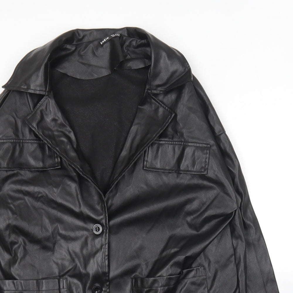 Shein  Womens Black   Jacket  Size M