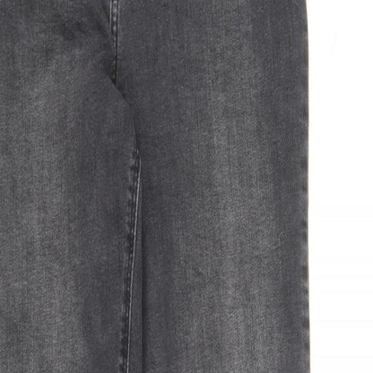 Denim Co  Womens Grey  Cotton Skinny Jeans Size 14 L28 in Regular