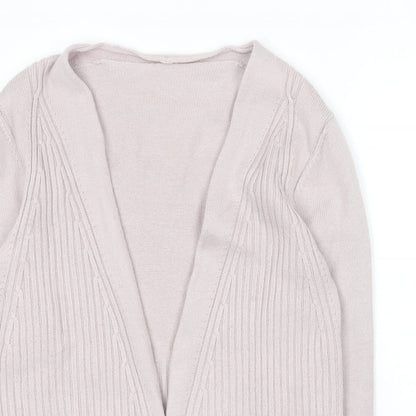 GLB Womens Pink V-Neck  Cotton Cardigan Jumper Size L