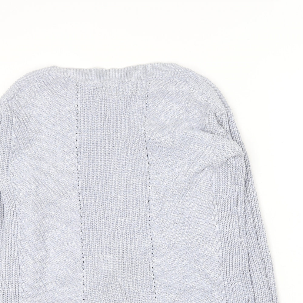 Womens UK Size S Marks and Spencer Blue Pullover Jumper