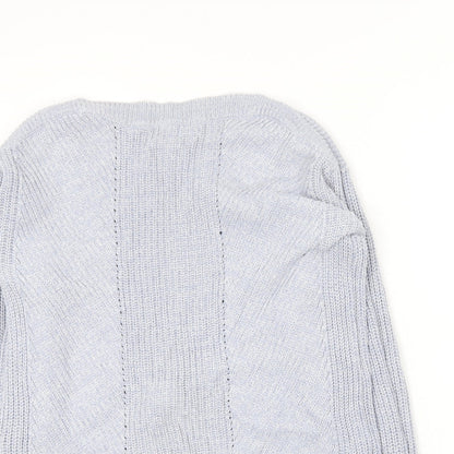 Womens UK Size S Marks and Spencer Blue Pullover Jumper