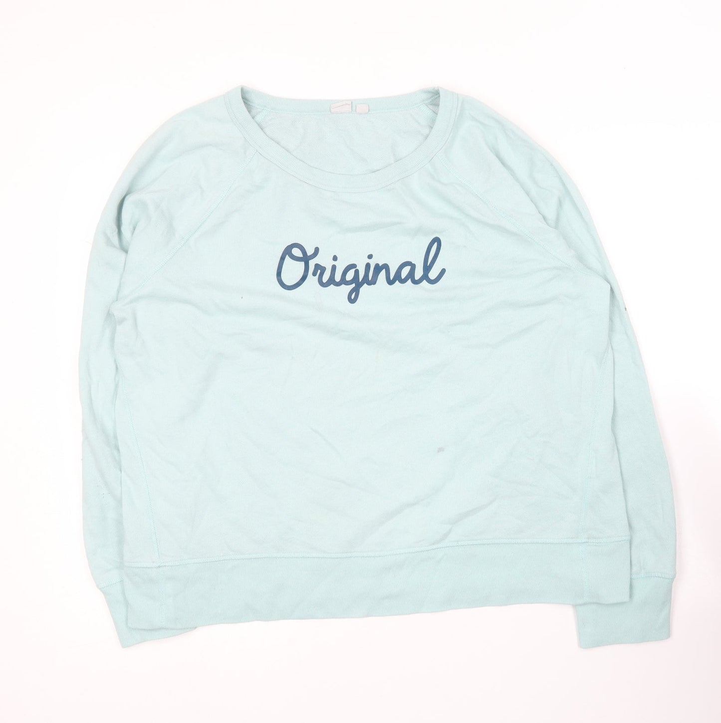 Gap Womens Green  Cotton Pullover Sweatshirt Size XL