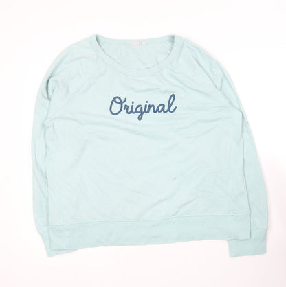 Gap Womens Green  Cotton Pullover Sweatshirt Size XL