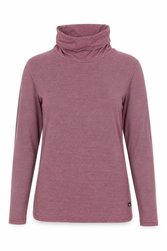 Ellesse Womens Purple Roll Neck Striped Polyester Pullover Jumper Size L