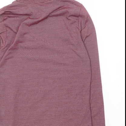 ellesse Womens Purple Roll Neck Striped Polyester Pullover Jumper Size L