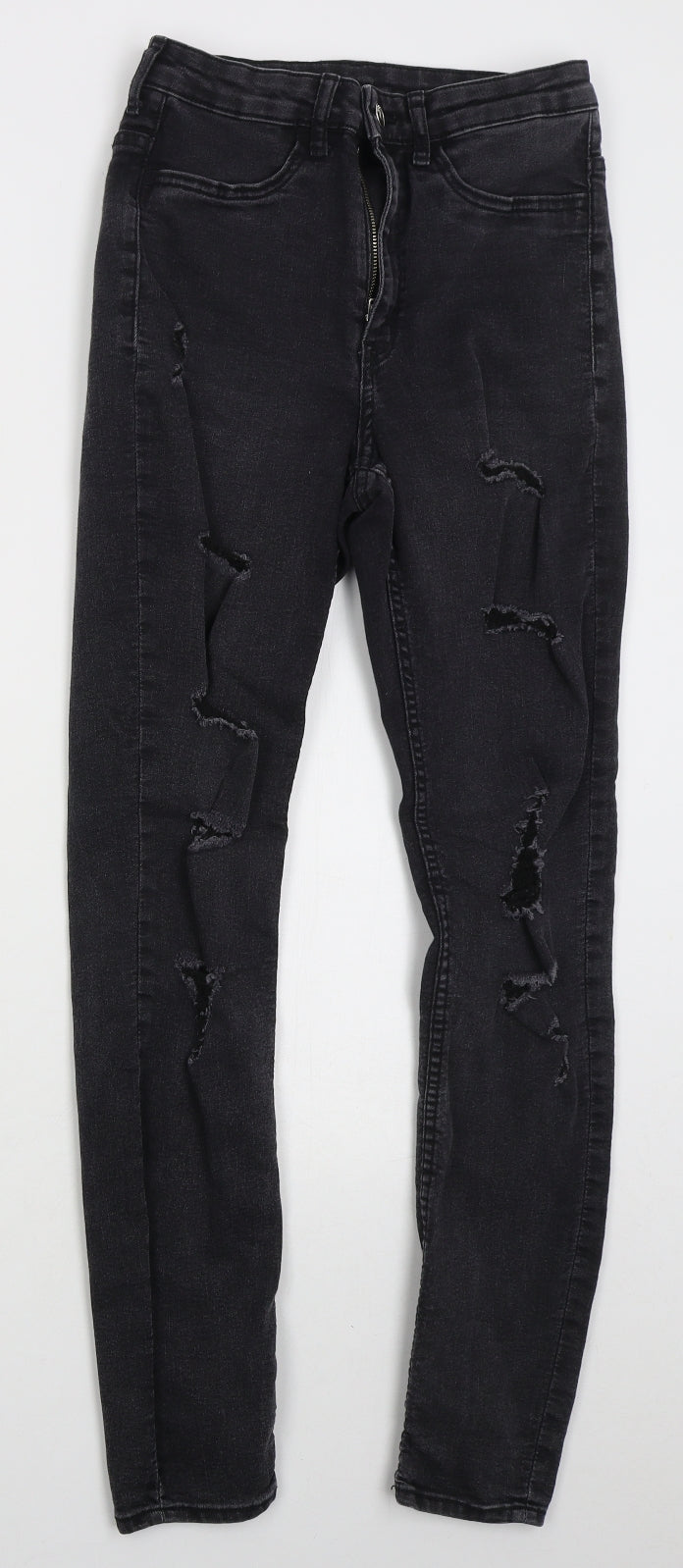 Womens UK Size 8 H&M Regular Fit Skinny Grey Jeans