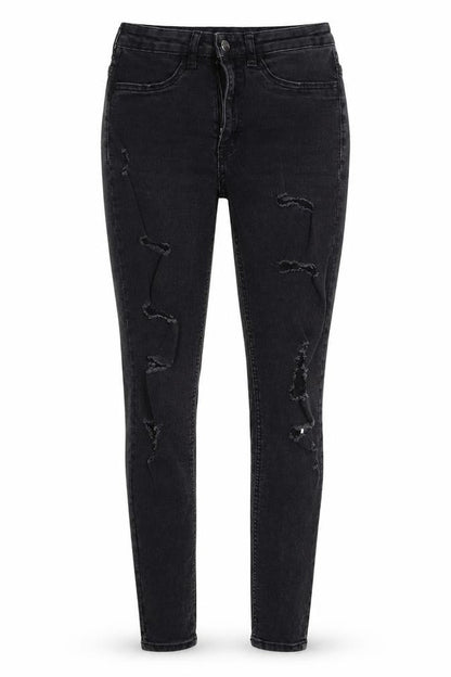 Womens UK Size 8 H&M Regular Fit Skinny Grey Jeans