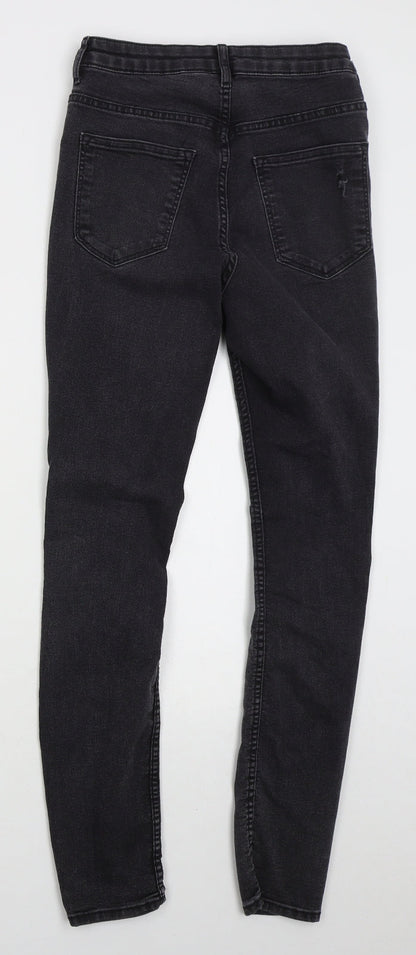 Womens UK Size 8 H&M Regular Fit Skinny Grey Jeans