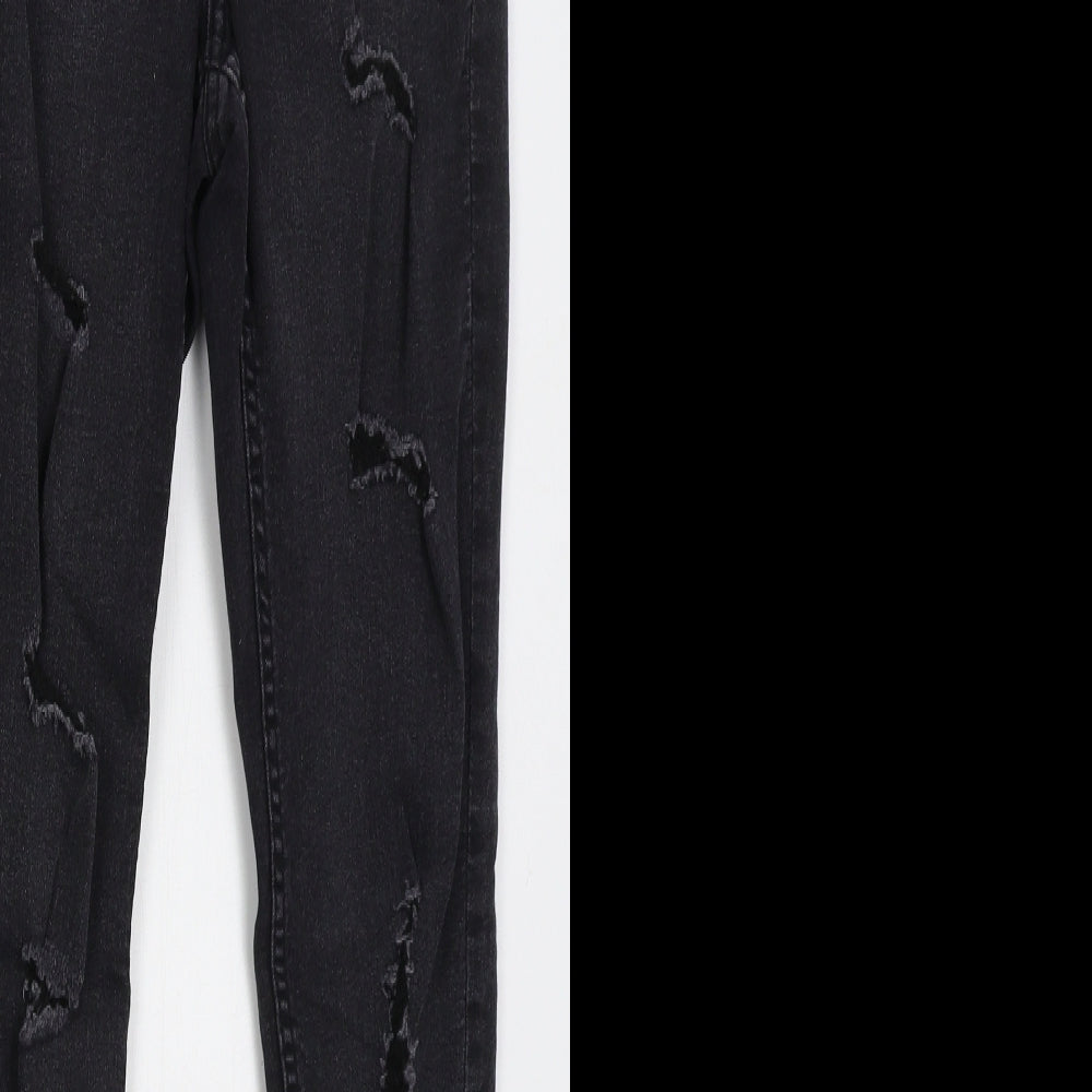 Womens UK Size 8 H&M Regular Fit Skinny Grey Jeans