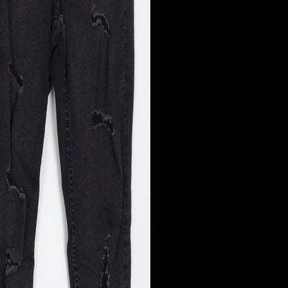 Womens UK Size 8 H&M Regular Fit Skinny Grey Jeans