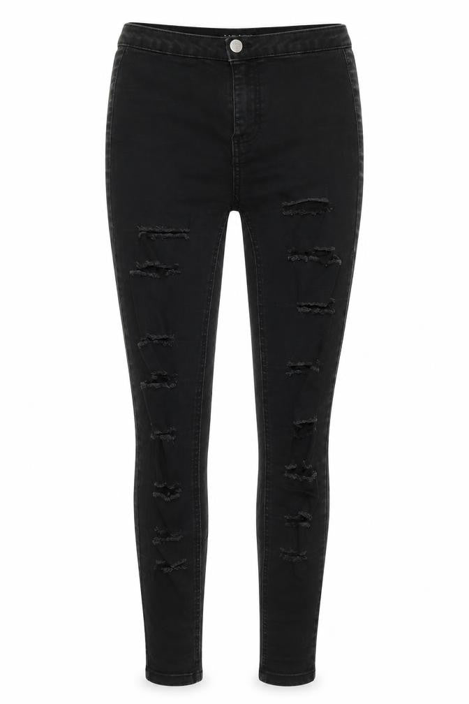 Womens UK Size 8 Parisian Regular Fit Skinny Black Jeans