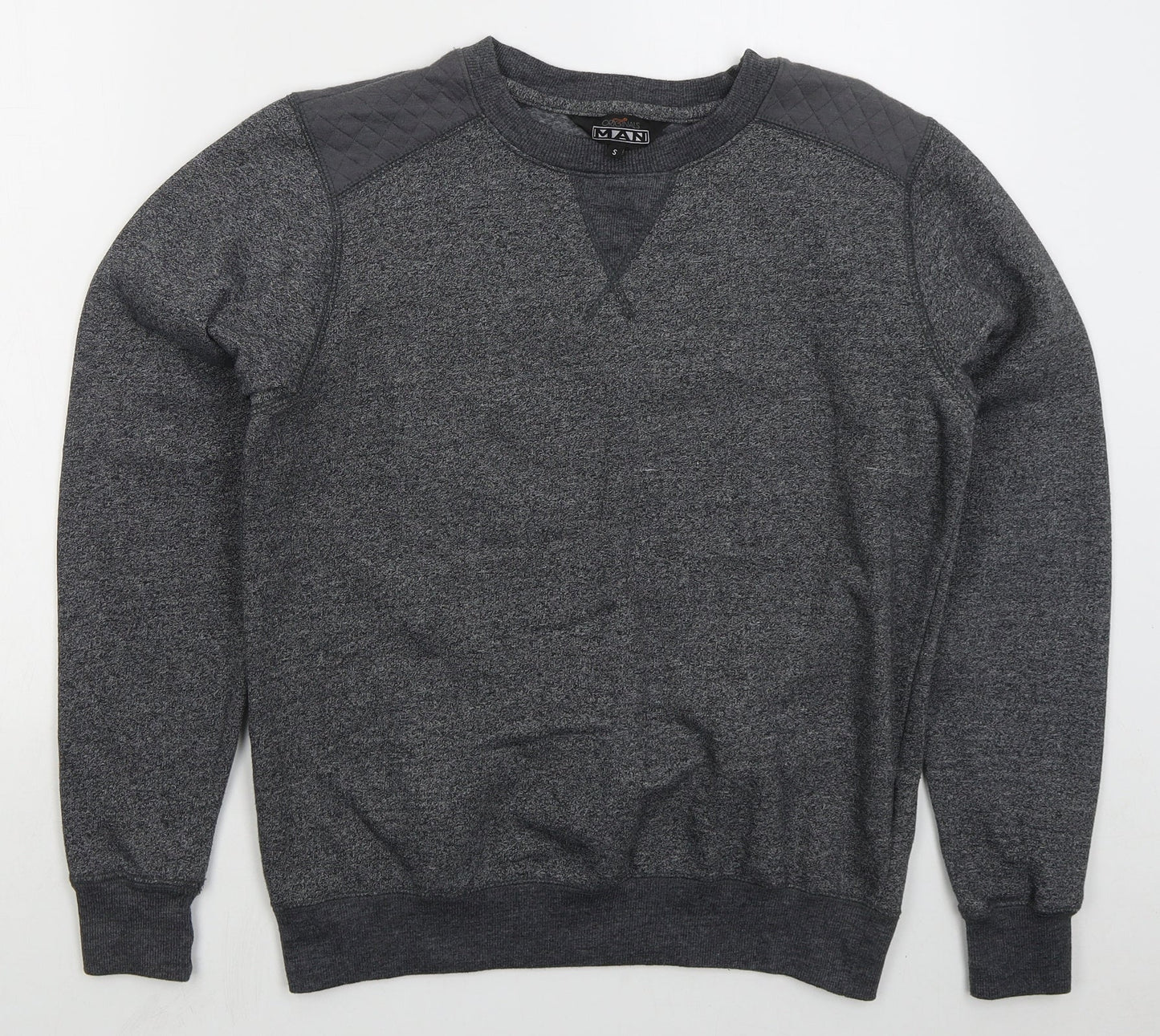 Mens UK Size S MAN Grey Pullover Sweatshirt
